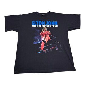 Vintage Polygram 1997 Elton John The Big Picture Tour‎ Shirt Adult XL